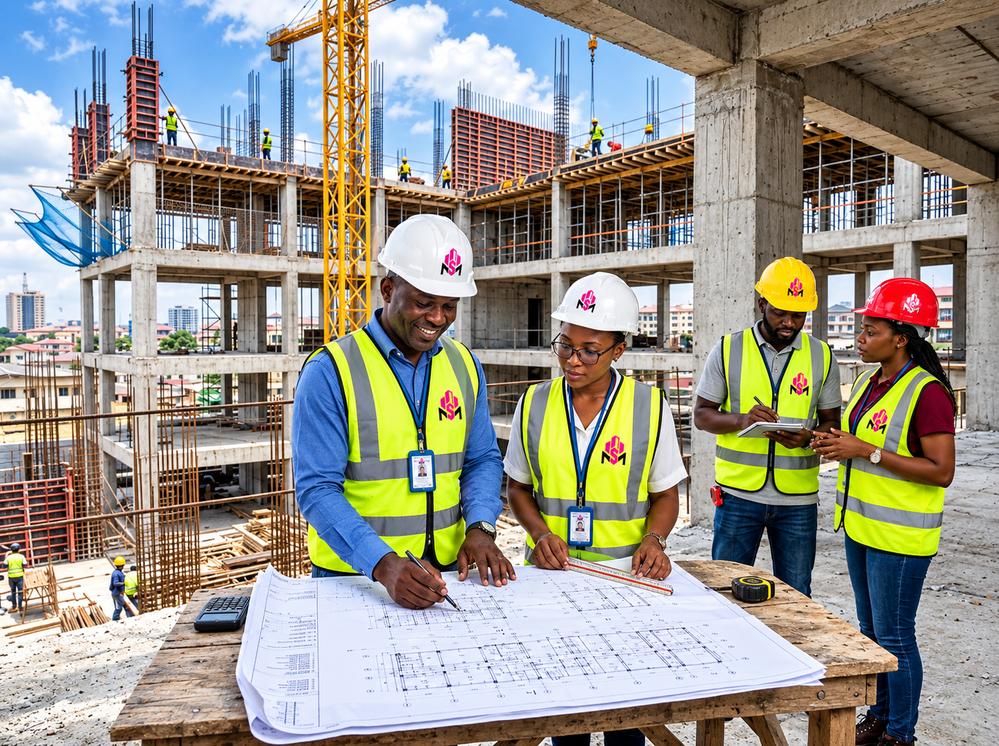 MStrata team planning construction project